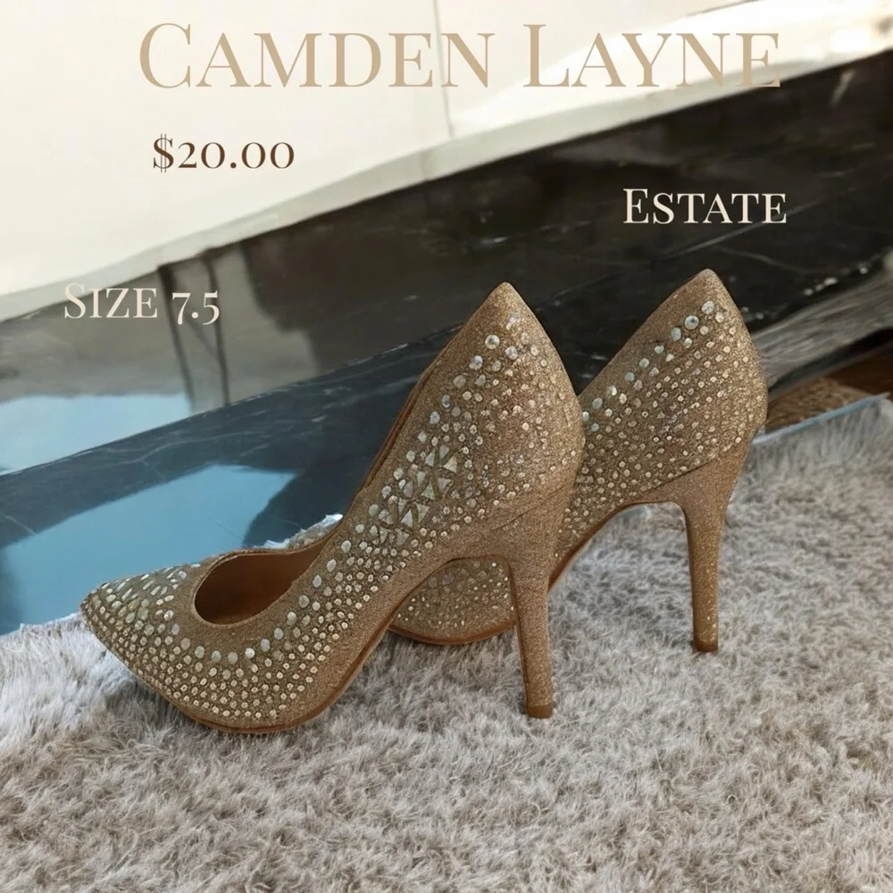 Camden Layne Rose Gold Women's Heels - Picture 3 of 3